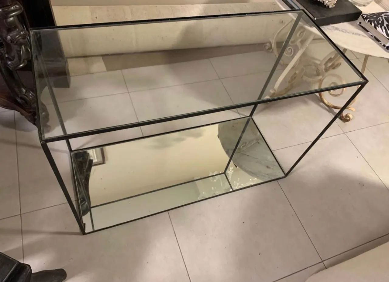 Aparador moderno - ferro vidro e espelho  - Foto 2