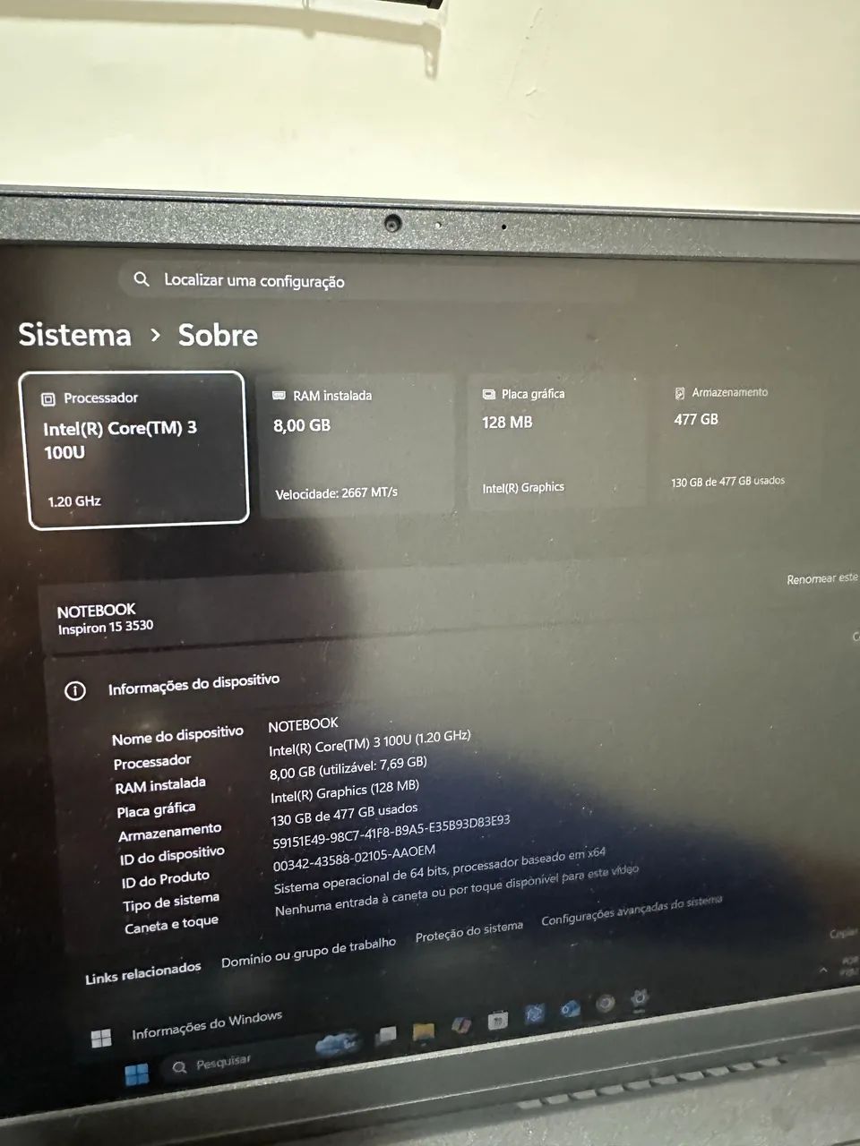 Notebook Dell inspiron 15 - Foto 3