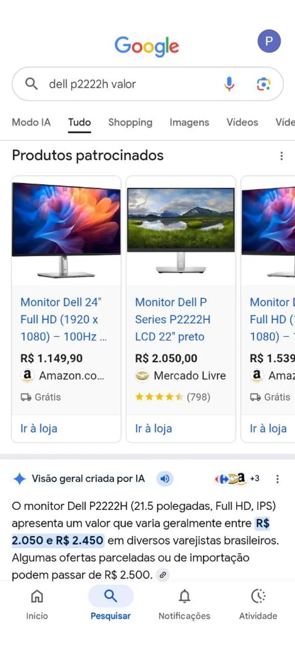 Monitor lacrado 