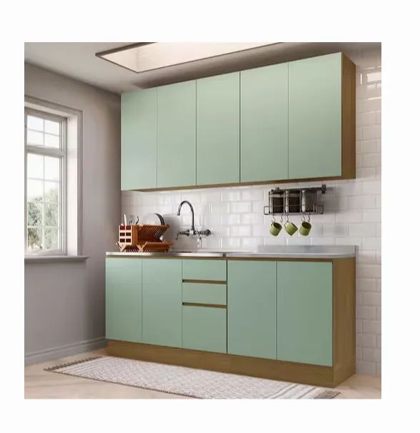 Cozinha Compacta 4 Peças Com Tampo 200cm Slim