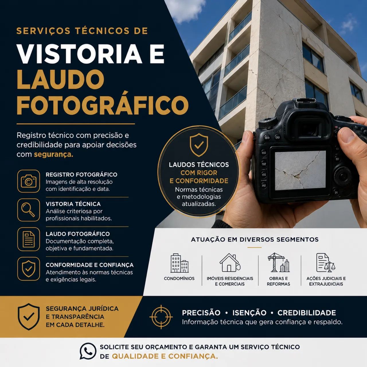 Vistoria Técnica de Imóveis com Relatório Fotográfico | Engenheiro Civil