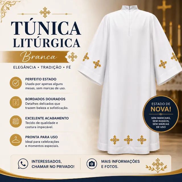 Túnica branca - Foto 2