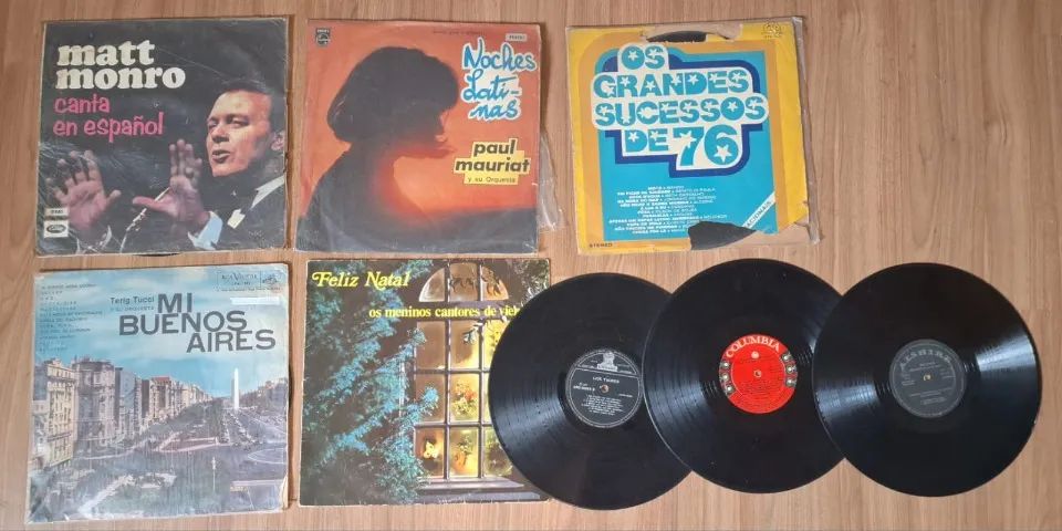 Lote 14 discos LPS com avarias antigos variados - Foto 3
