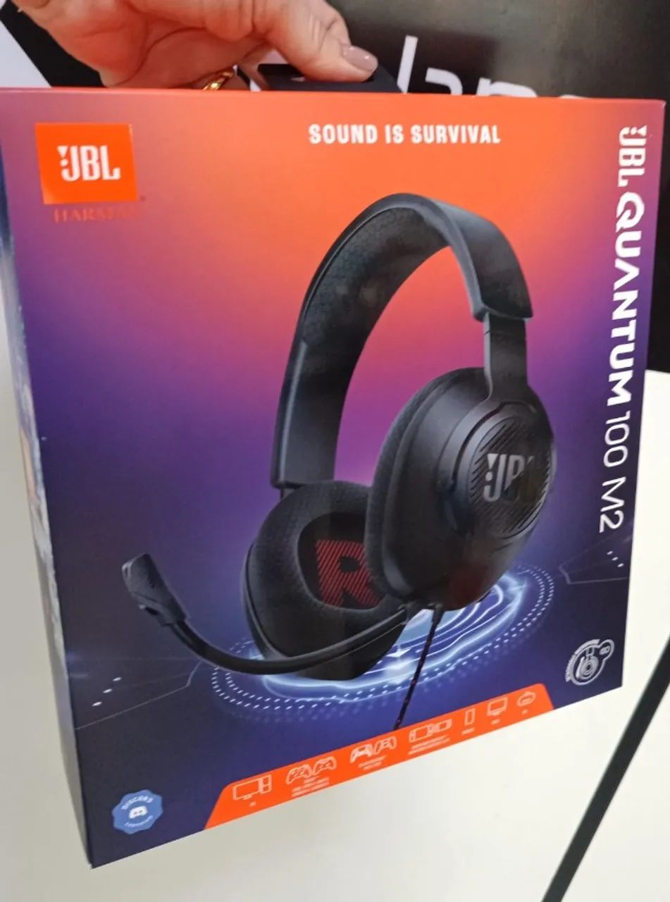 Fone Headset Gamer Jbl Quantum 100m2 Com Microfone Para Pc Ps5 Xbox P2 - Loja Coimbra