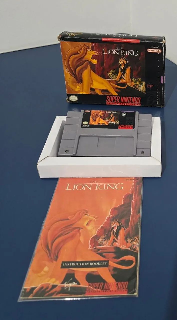 The king Lion o Rei leão Snes super nintendo - Jogos de Vídeo Game