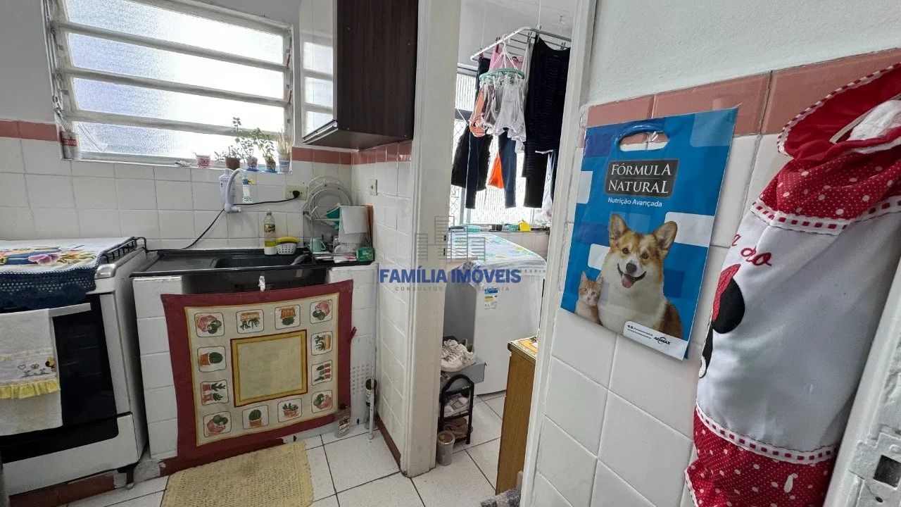 Apartamento à venda Kitnet sala living com vaga José menino Santos - Foto 12