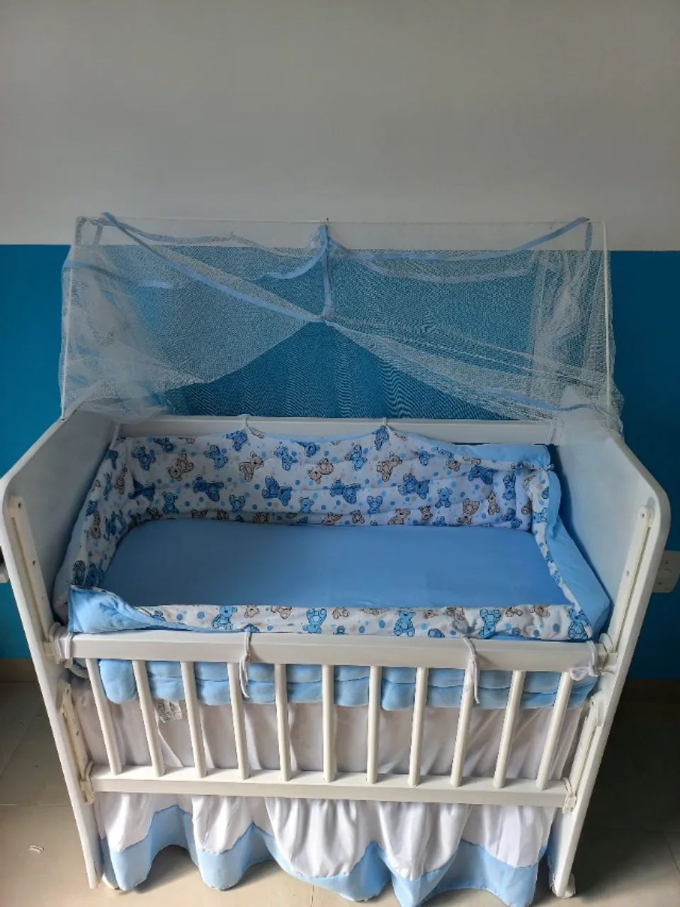 Mini berço completo para bebê - Foto 5