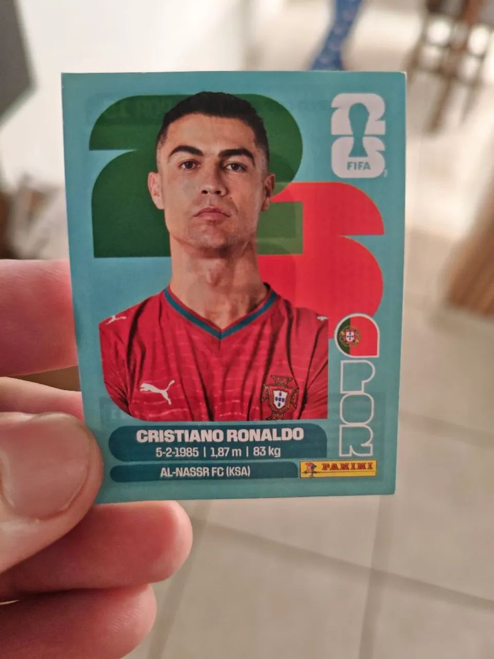 Figurinha Cristiano Ronaldo 