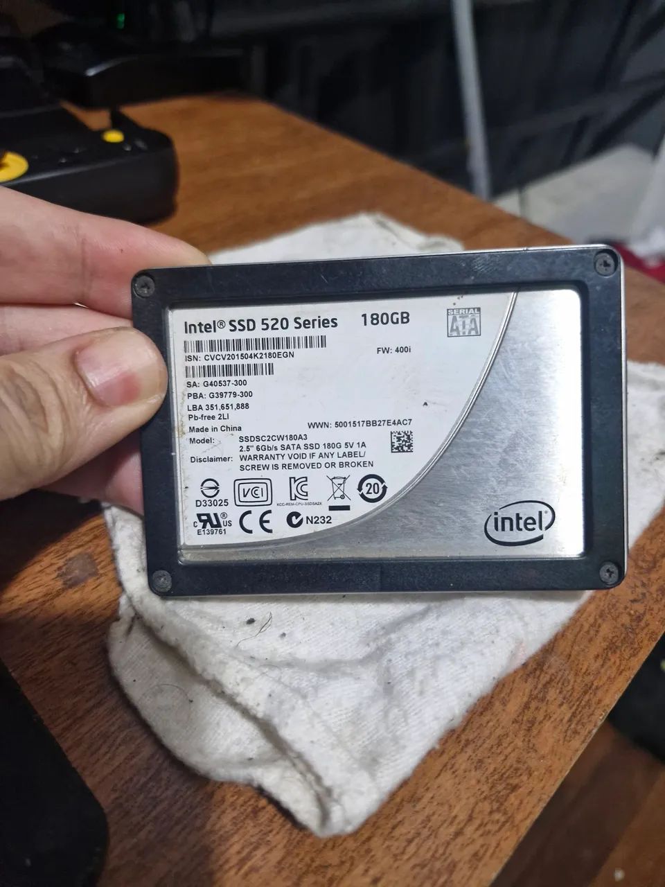 SSD intel 520 series 180gb