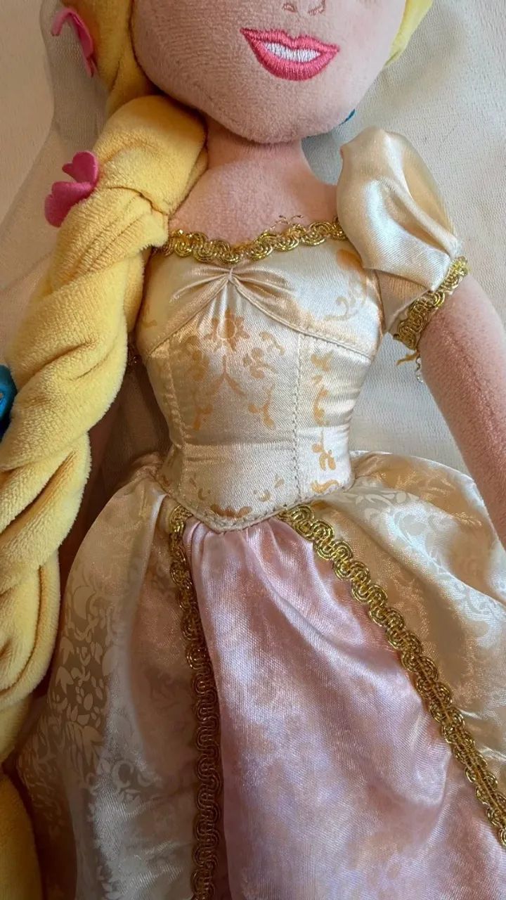 BONECA DE PANO RAPUNZEL  ORIGINAL DISNEY STORE 52 CM - Foto 4