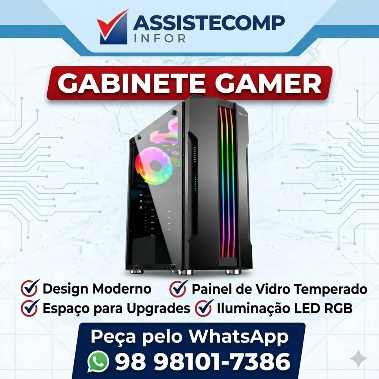 Gabinete gamer mavint 