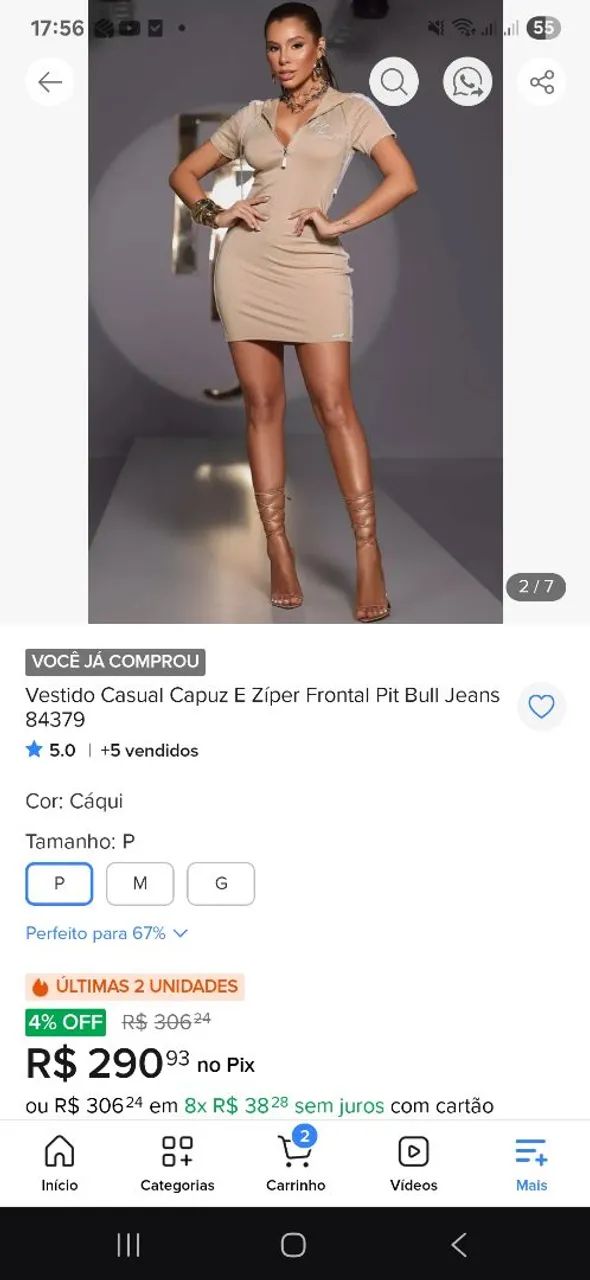 Vestido Casual Pitbull  - Foto 3
