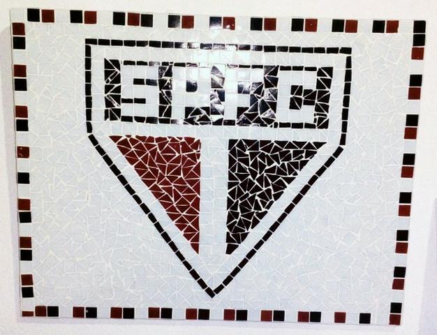 Reiki, São Francisco, São Paulo, futebol, quadro, relevo, 3d, picassiette, mosaico - Foto 5