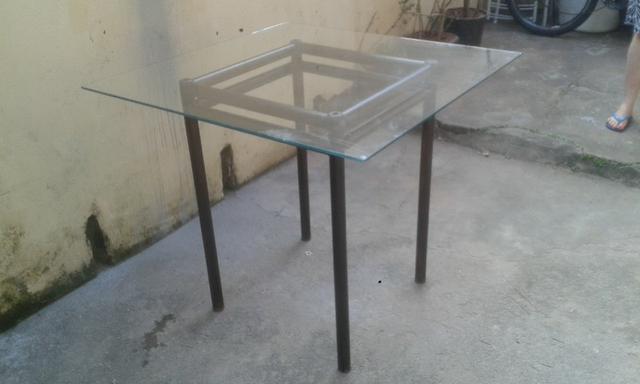 Mesa de Vidro Quadrada - Foto 4
