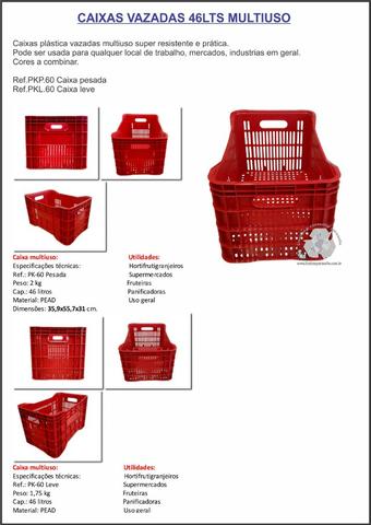 Caixas plastica vazadas-uso em mercado em geral - Foto 2