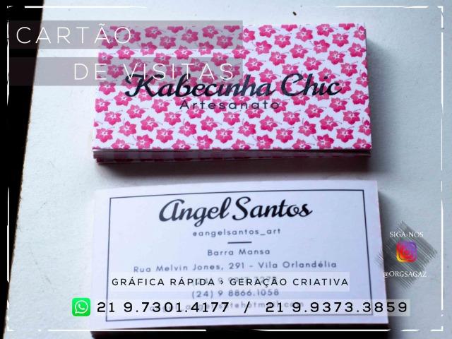 Cartão de visitas papel couchê 250g - Foto 6