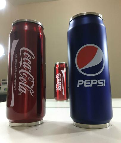 Garrafa térmica Coca-Cola e Pepsi