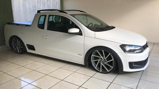 Saveiro trend 1.6 2014 suspensão a ar - Foto 9
