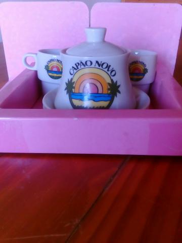 Conjunto de xícaras para cafezinho com açucareiro capão novo - Foto 2