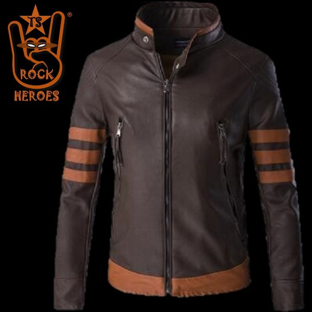 jaqueta couro wolverine