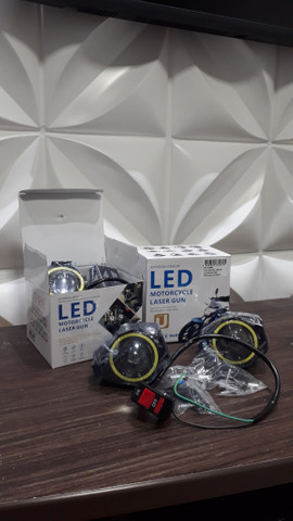 Farol de milha auxiliar para motos de led com ANGEL EYES 170 avista