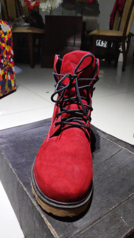 Bota delvert Perkins vermelho  - Foto 5