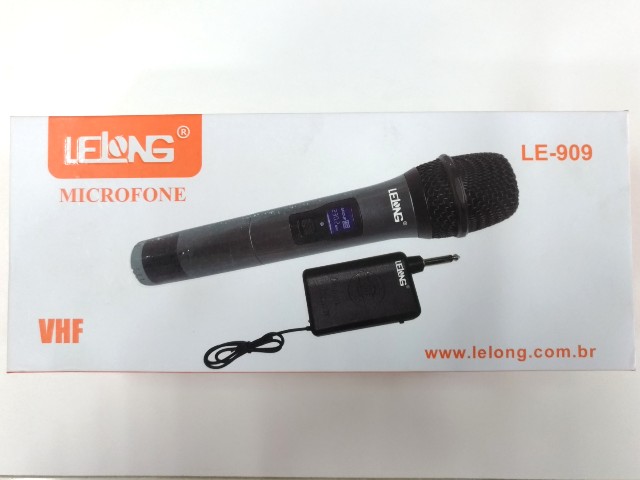 Microfone Sem Fio profissional Lelong LE-909 Com Visor Alcance 30 - 50 M - Foto 5