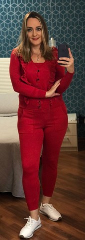 conjunto feminino manga longa tricot - Foto 2