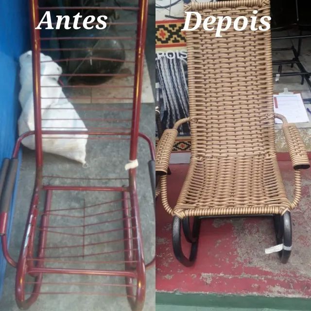 Transforme sua Cadeira Macarrão com Fibra Sintética - Renove seu Estilo!