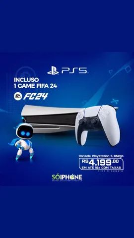 Ps5 com jogo fifa 2024 - Videogames - Chapada, Manaus 1254493358