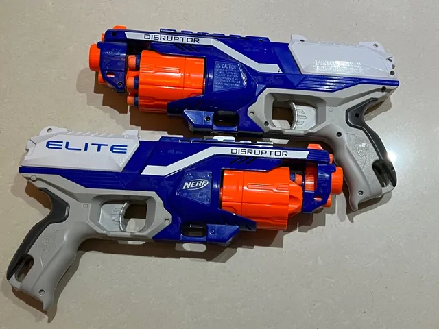 Nerf, Lançador Elite Disrupter, Vermelho e Cinza