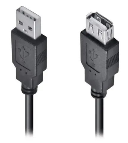 Cabo Extensor Extensão 1.8 Metros Usb 2.0 Macho x Fêmea 1.8 Mt