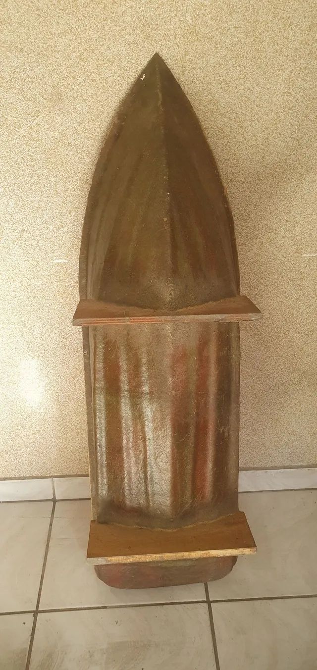 Cascos lancha nautimodelismo com 1,20m de comprimento e 35 cm de largura com molde - Foto 4