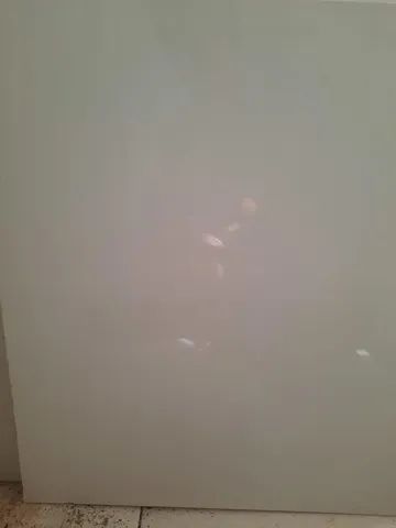 Piso porcelanato branco polido 60x60 - aprox. 9m² - Foto 3