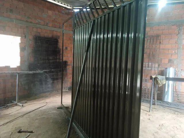 PORTÃO EM L PARA GARAGEM COM ABERTURA EM CIMA - Foto 2