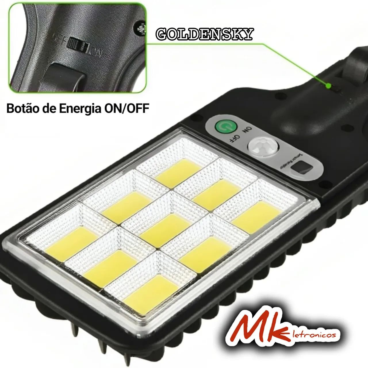 Lâmpada Solar LED Inteligente Sensor de Presença - Foto 4