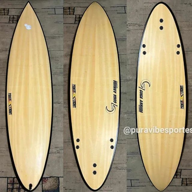 Prancha Surf Powerlight Guga Arruda Gun Fcs Suporte Gopro Semi Nova - Foto 2
