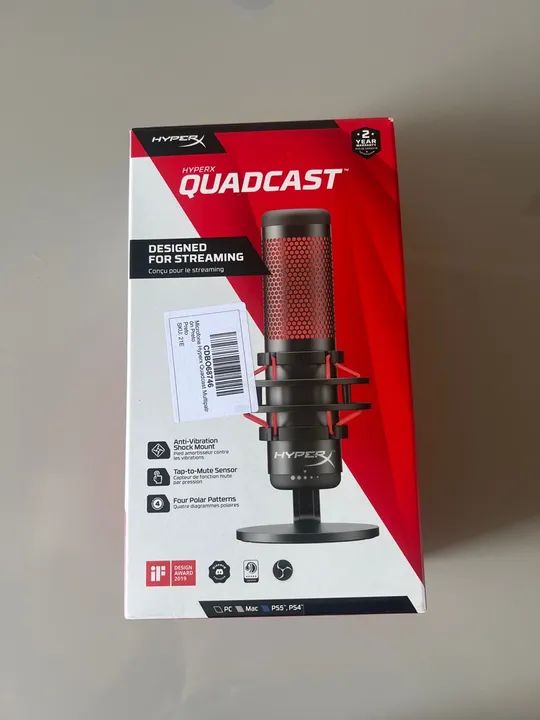 Microfone Gamer HyperX - Novo - Foto 6