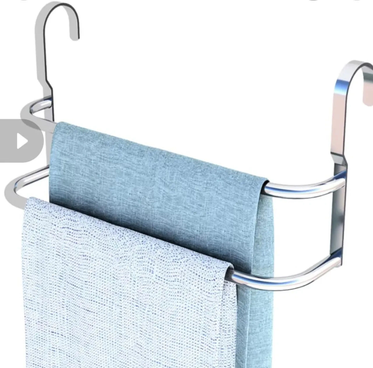 Porta toalha em alumínio alto brilho para box. De banheiro a24c48. p20cm novo na caixa
