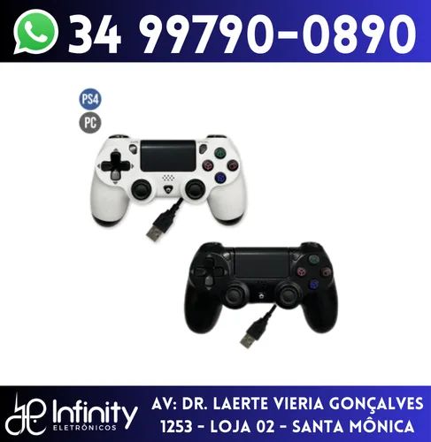 Controle USB Ps4 Computador Notebook Com Fio