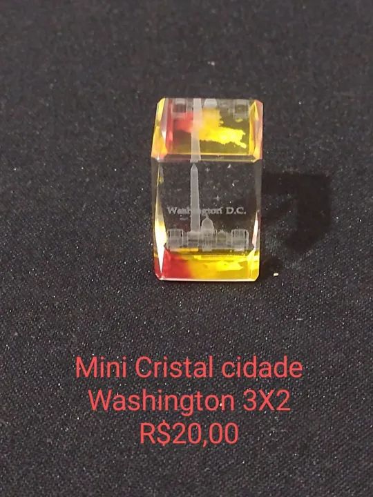 Mini cristal com imagem de Washington D.C. - Foto 2