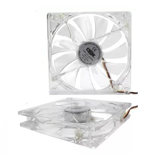 Fan Cooler Gamer 140mm X 140mm Led Branco Acasa Silencioso