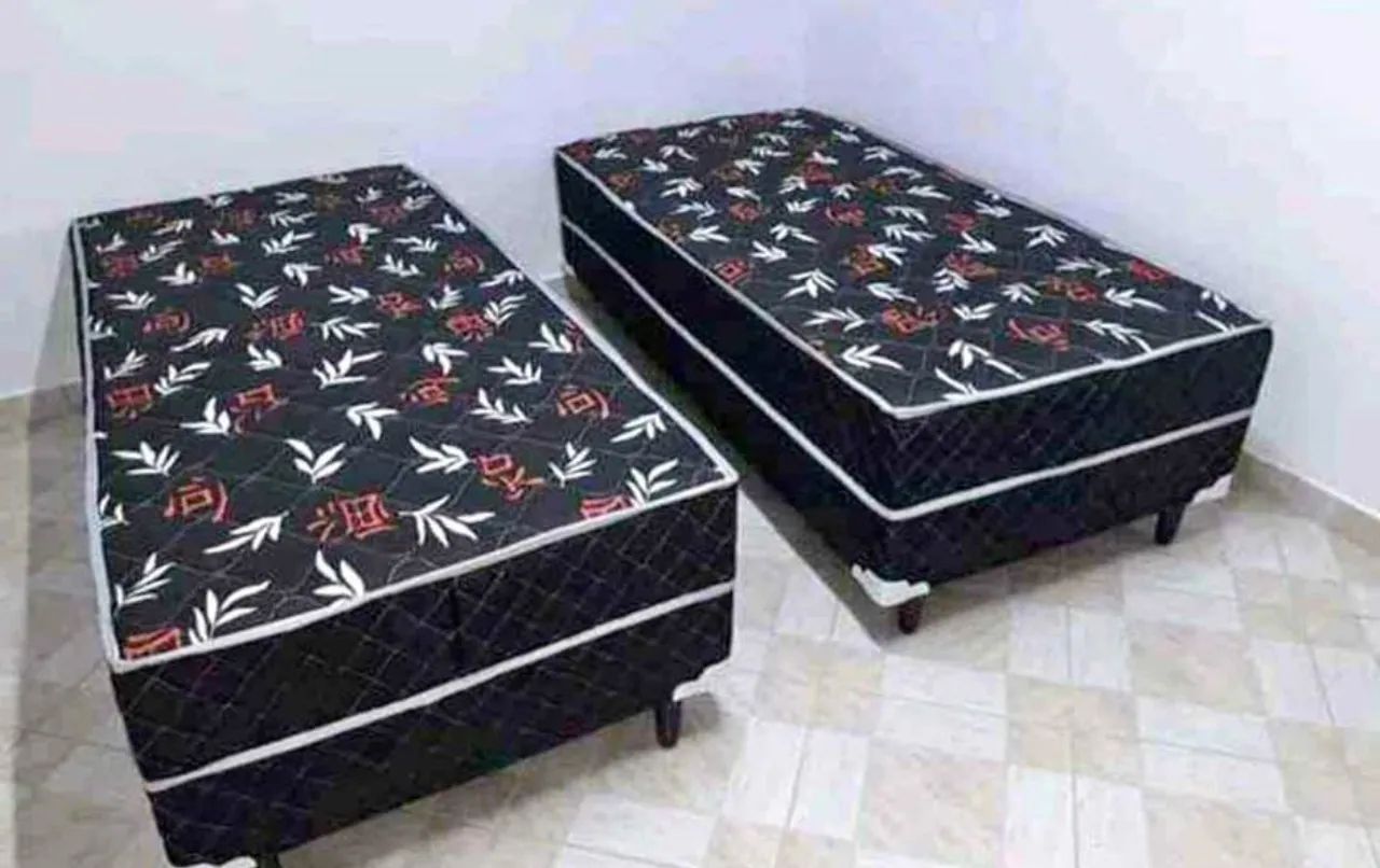 Cama box solteiro black confortável 