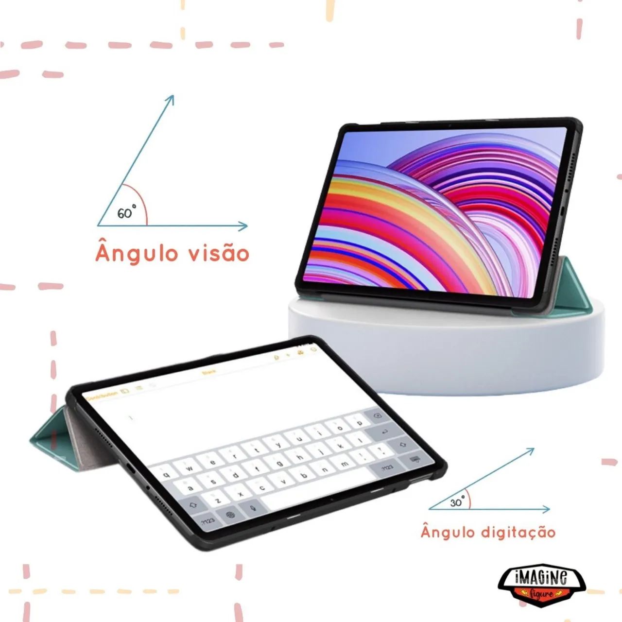 Case Magnetica Smart Auto Para Redmi Pad Pro 12,1 - Foto 2