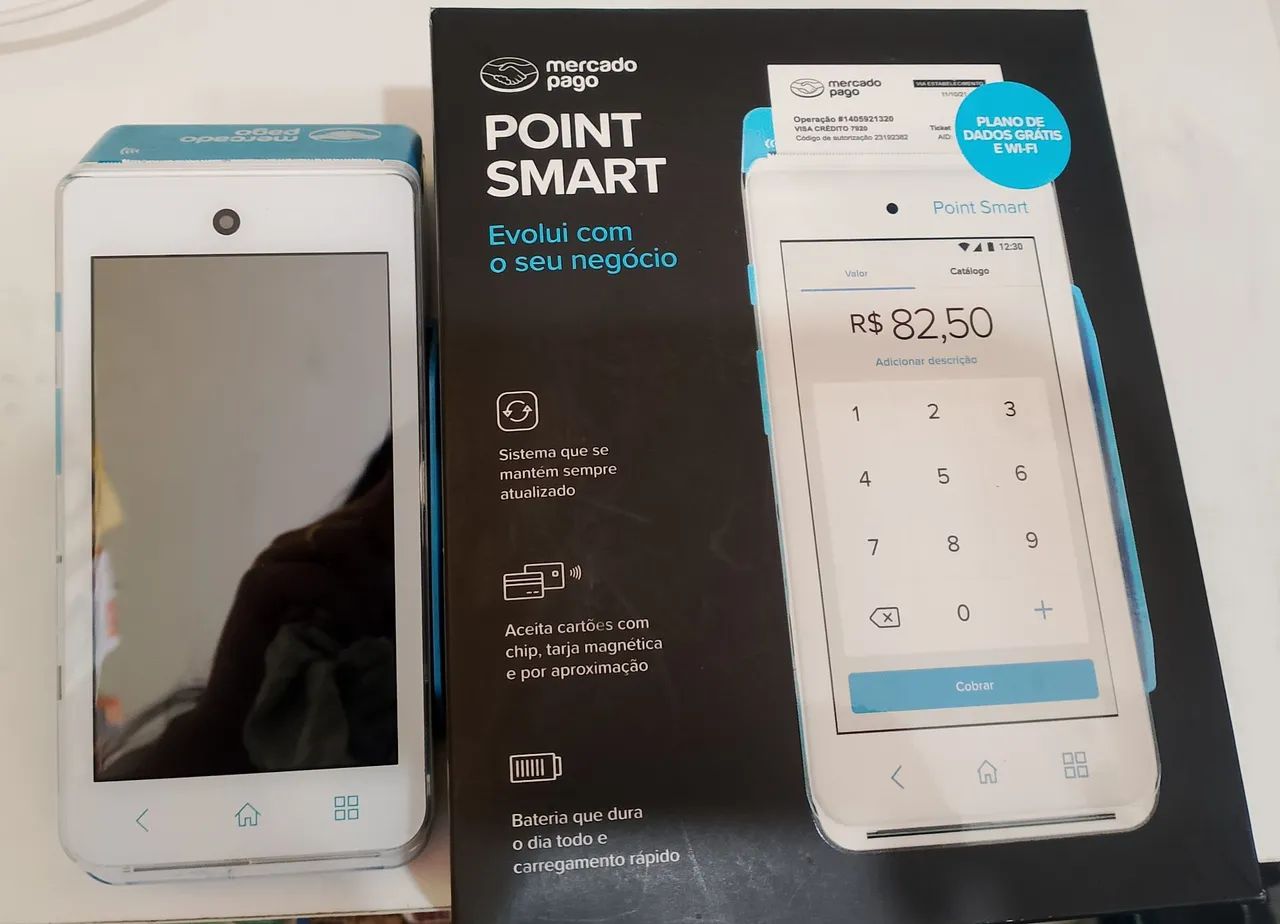Máquina de cartão Point Smart - Mercado Pago - Foto 2