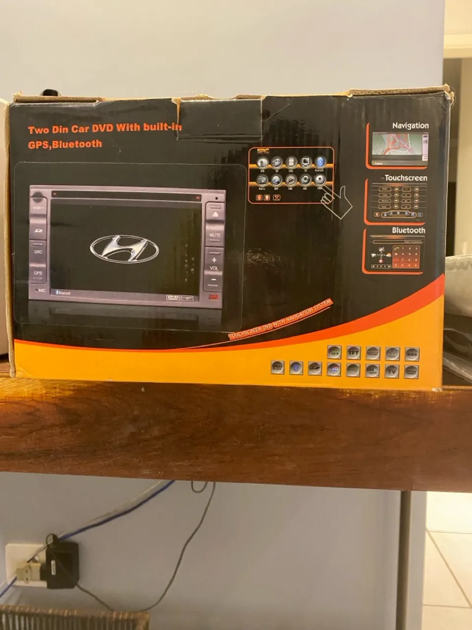 Central Multimídia 2 Din com GPS e Bluetooth para carro