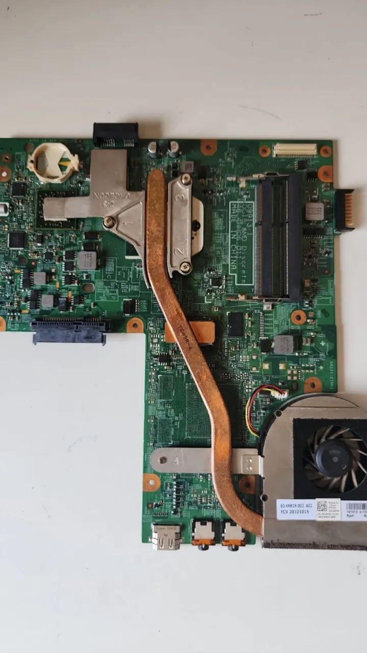 placa mãe  c/defeito notebook dell inspiron DG15  N5010