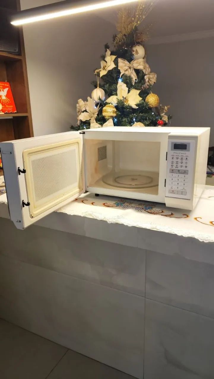 Micro-ondas Panasonic Perfect 28l branco - Foto 3