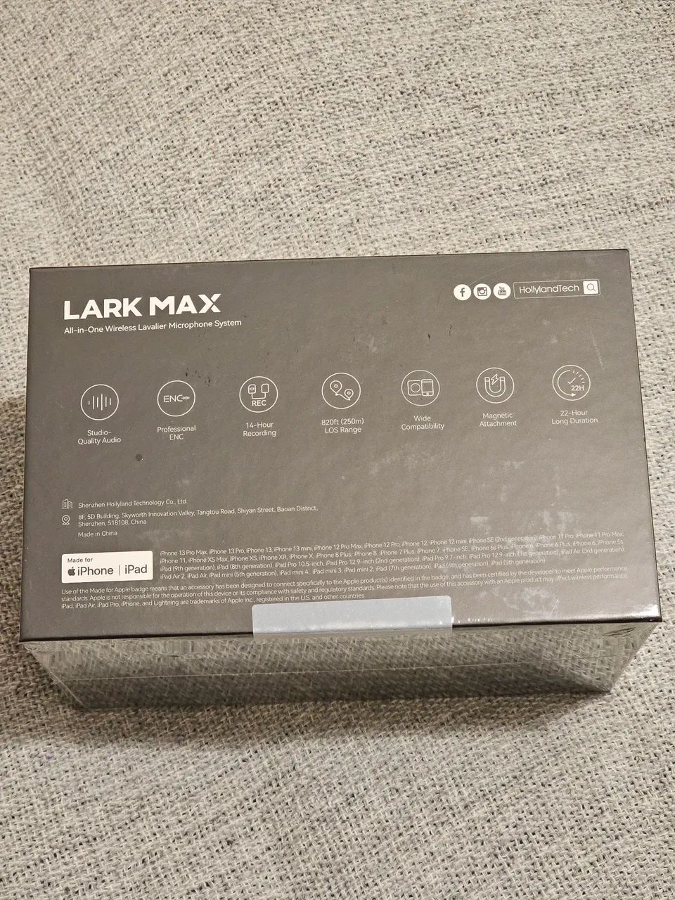 Hollyland Lark - *NOVO Lacrado* Dois Microfones Sem Fio para Filmagens e Entrevistas - Foto 2