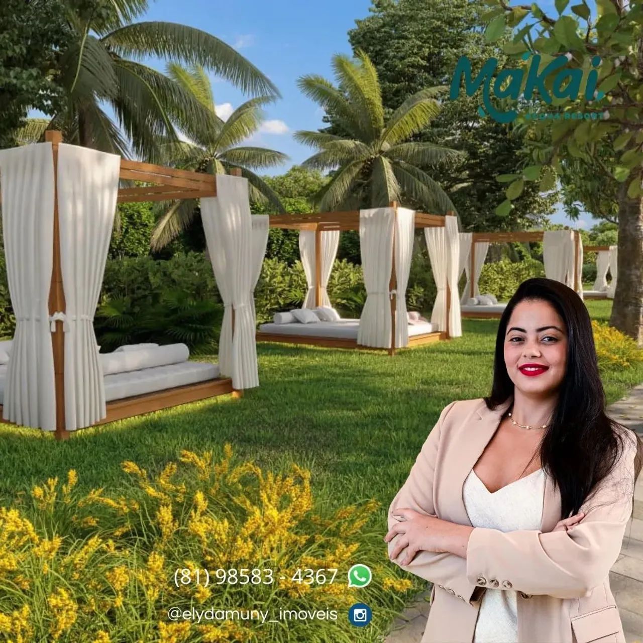 Flats Studios com Lazer de Resort e Próximo da Entrega na Praia de Muro Alto - Foto 5